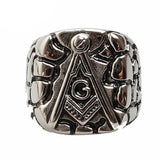 Best Offers - Stainless Steel Master Masonic Signet Ring for Men